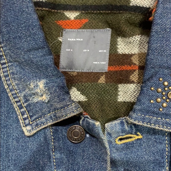 Zara Man Recover Denim Jacket Fully Lined - Picture 4 of 5